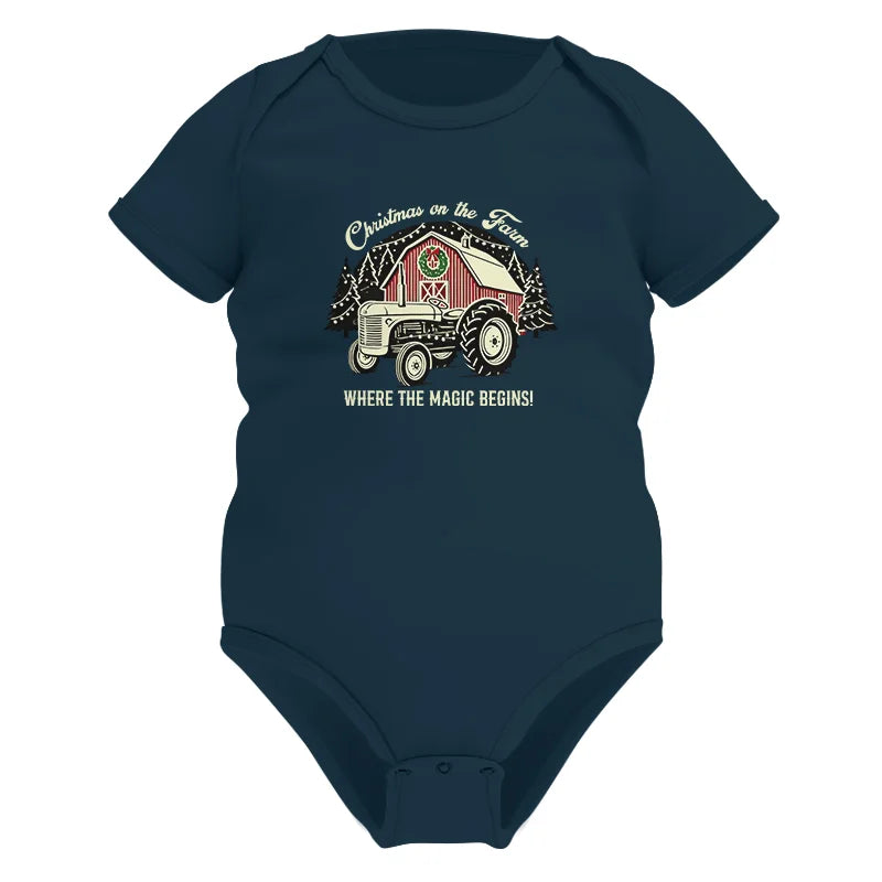 Image of Christmas on the Farm Where the Magic Begins! 3 - Infant Fine Jersey Bodysuit