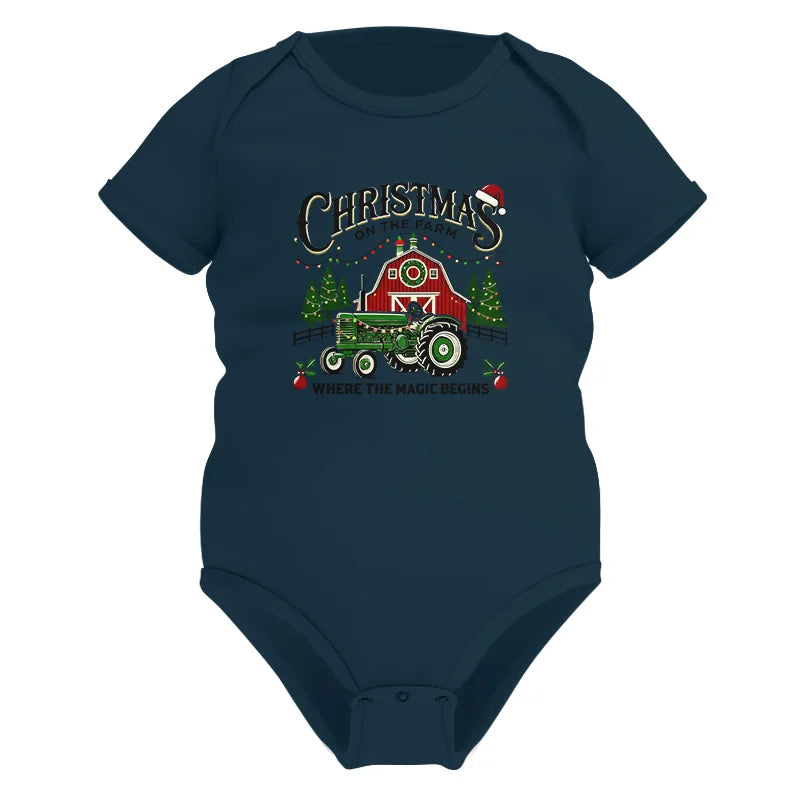 Image of Christmas on the Farm Where the Magic Begins! 5 - Infant Fine Jersey Bodysuit