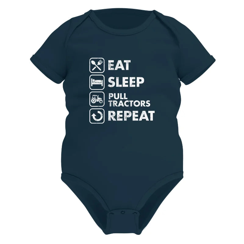 Image of Eat Sleep Pull Tractors Repeat - Infant Fine Jersey Bodysuit