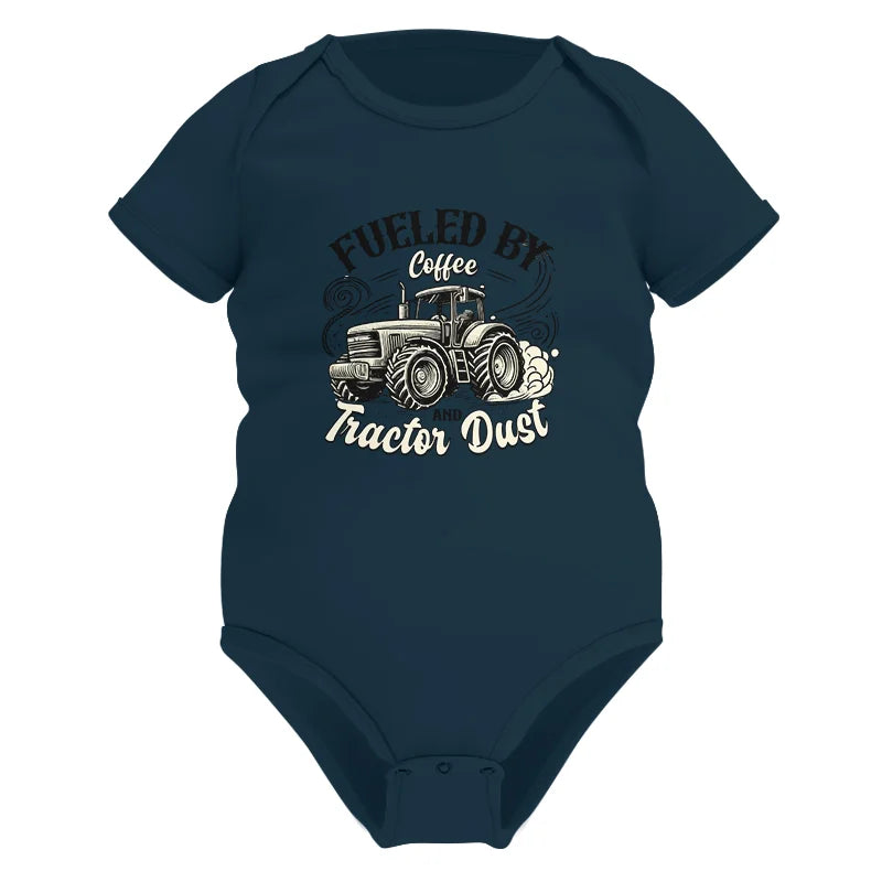 Image of Fueled By Coffee And Tractor Dust 2 - Infant Fine Jersey Bodysuit