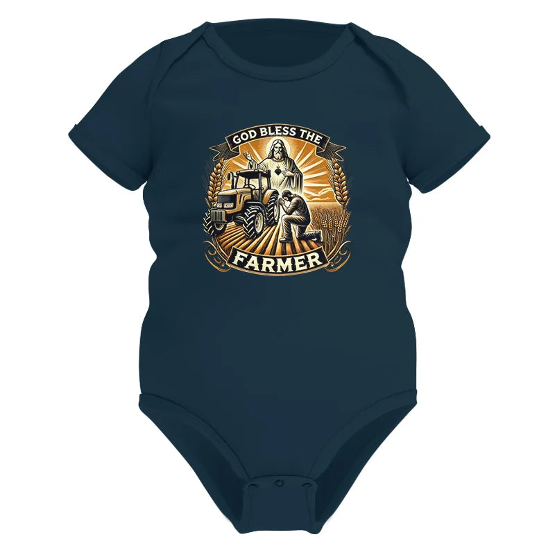 Image of God Bless The Farmer 2 - Infant Fine Jersey Bodysuit