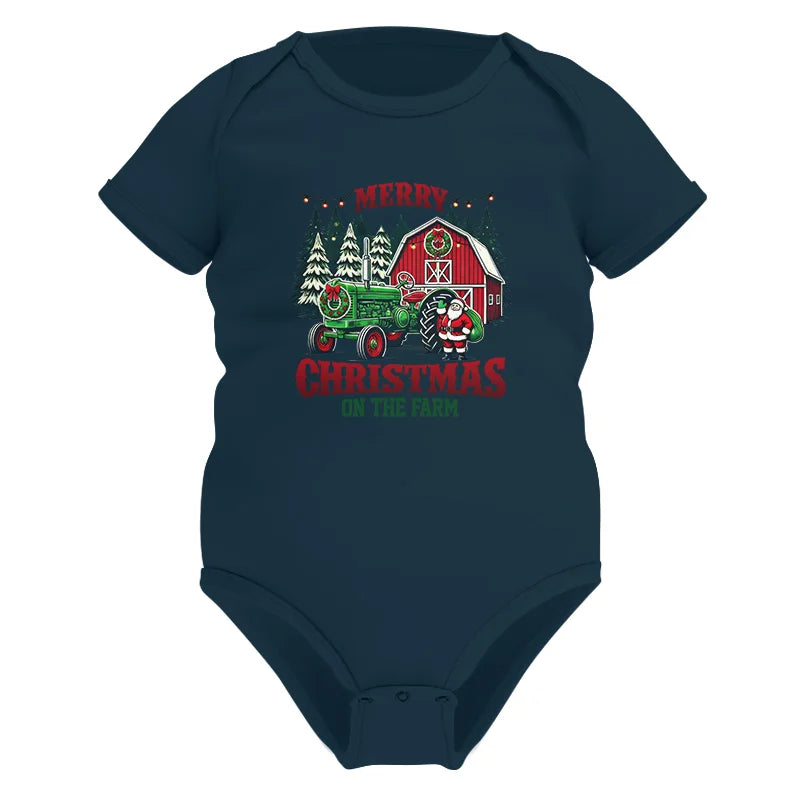 Merry Christmas On The Farm 3 - Infant Fine Jersey Bodysuit