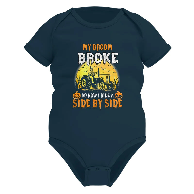 My Broom Broke_I Have A Tractor Halloween - Infant Fine Jersey Bodysuit