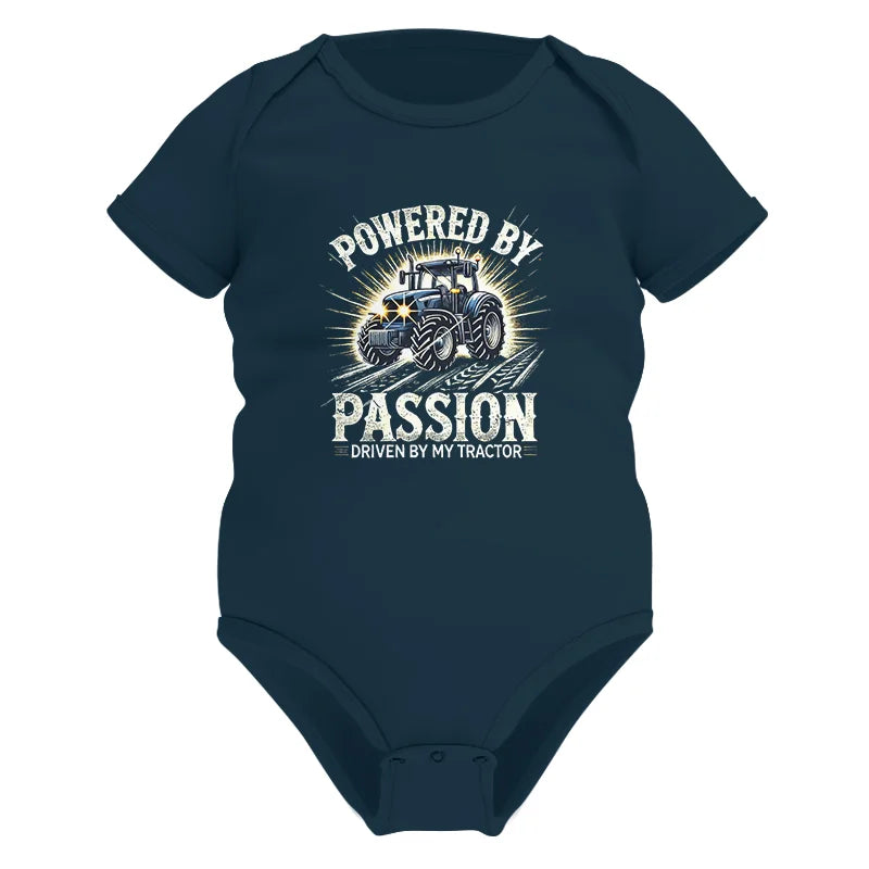 Powered By Passion Driven By My Tractor - Infant Fine Jersey Bodysuit