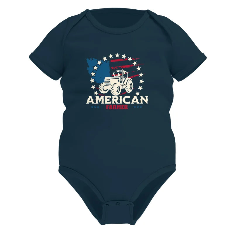 Proud To Be An American Farmer Citizen Veteran - Infant Fine Jersey Bodysuit