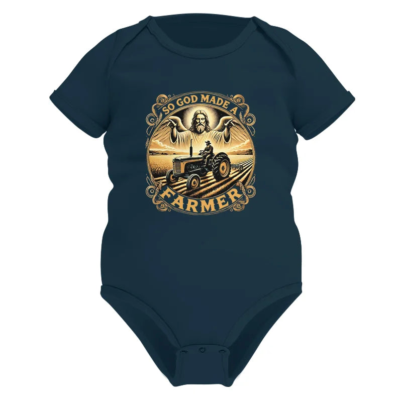 Image of So God Made A Farmer 1 - Infant Fine Jersey Bodysuit