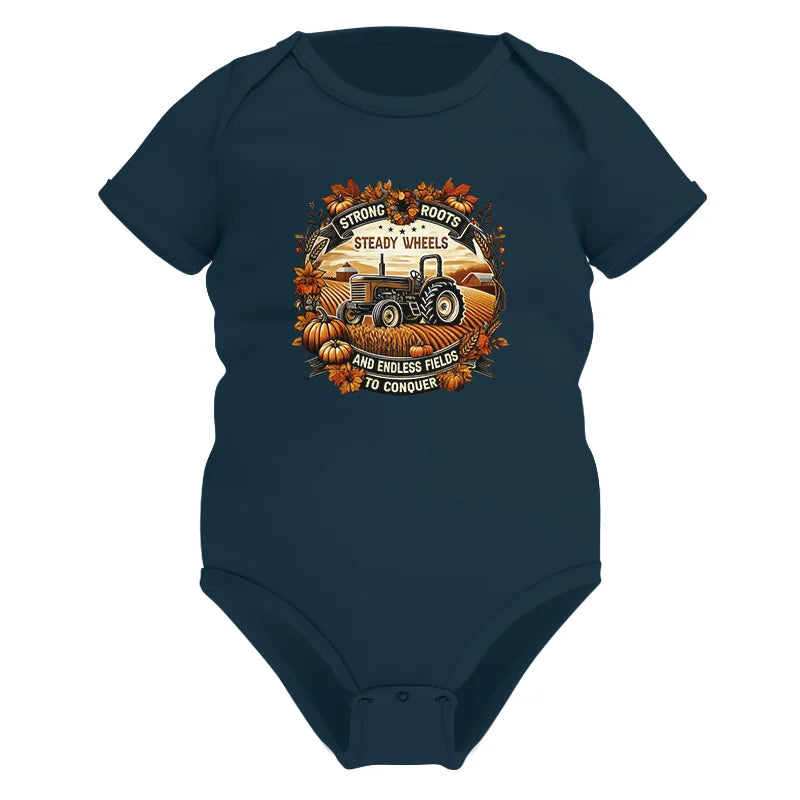 Thanksgiving Farmer Endless Fields To Conquer 1 - Infant Fine Jersey Bodysuit