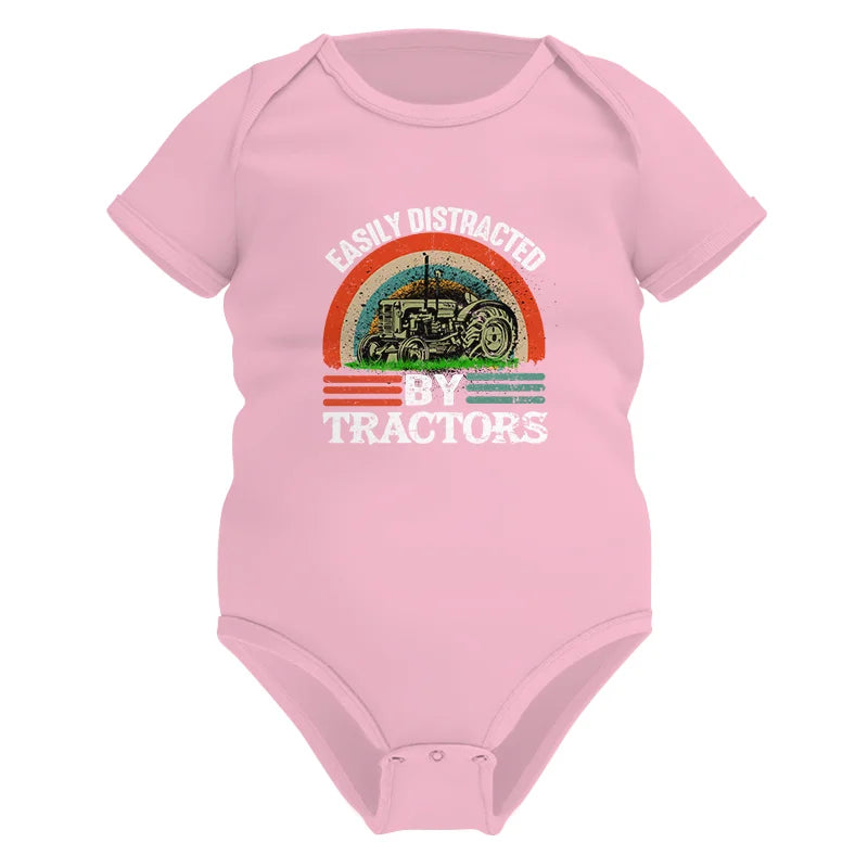 Easily Distracted By Tractors - Infant Fine Jersey Bodysuit