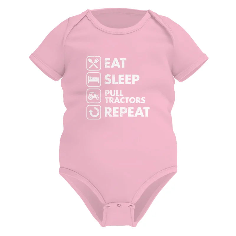 Eat Sleep Pull Tractors Repeat - Infant Fine Jersey Bodysuit