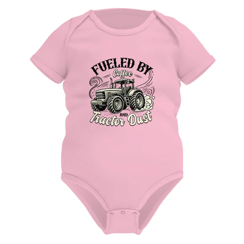 Image of Fueled By Coffee And Tractor Dust 2 - Infant Fine Jersey Bodysuit