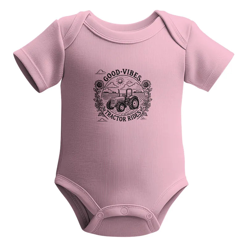 Good Vibes Tractor Rides - Infant Fine Jersey Bodysuit