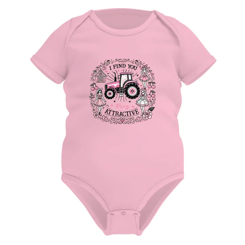 I Find You Very Attractive Pink Cherry - Infant Fine Jersey Bodysuit