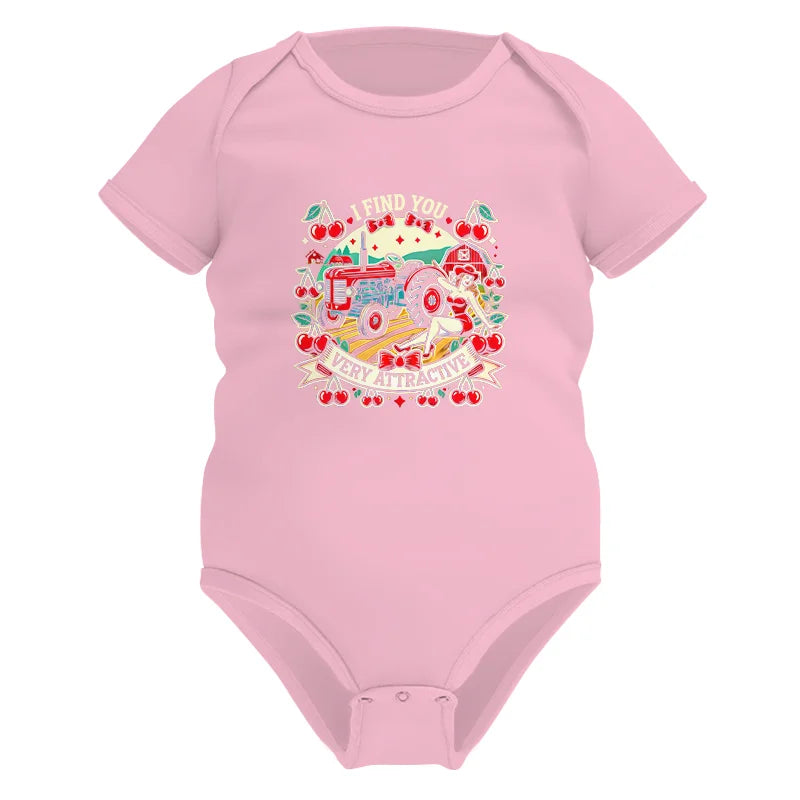 Image of I Find You Very Attractive Red Cherry - Infant Fine Jersey Bodysuit