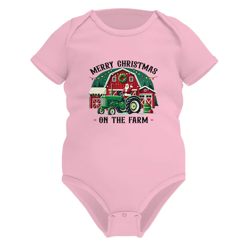 Merry Christmas On The Farm 1 - Infant Fine Jersey Bodysuit