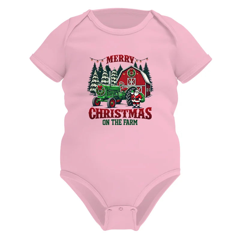 Merry Christmas On The Farm 3 - Infant Fine Jersey Bodysuit