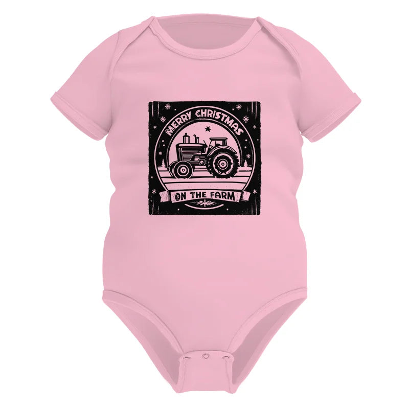 Image of Merry Chritmas On The Farm 5 - Infant Fine Jersey Bodysuit