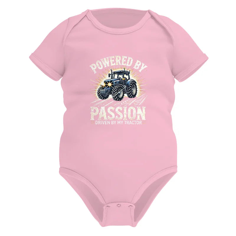 Powered By Passion Driven By My Tractor - Infant Fine Jersey Bodysuit