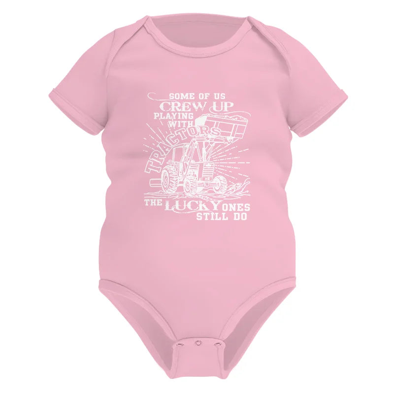 Some Of Us Grew Up Playing With Tractors 1 - Infant Fine Jersey Bodysuit