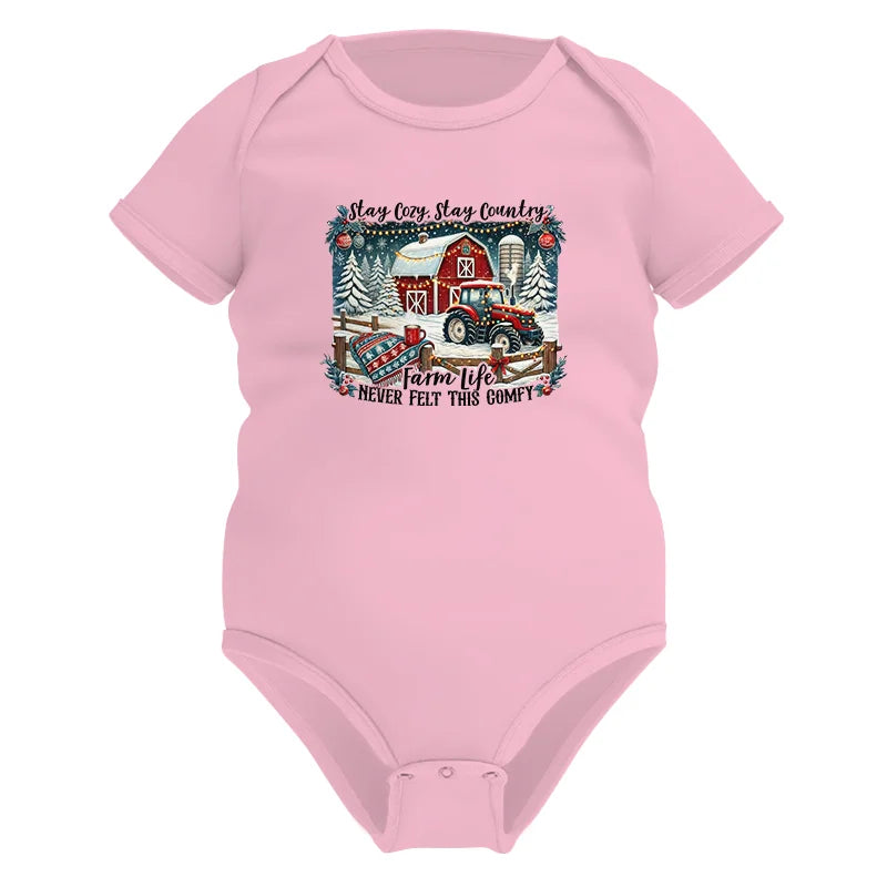 Stay Cozy_Stay Country_Farm Life Never Felt This Comfy 3 - Infant Fine Jersey Bodysuit