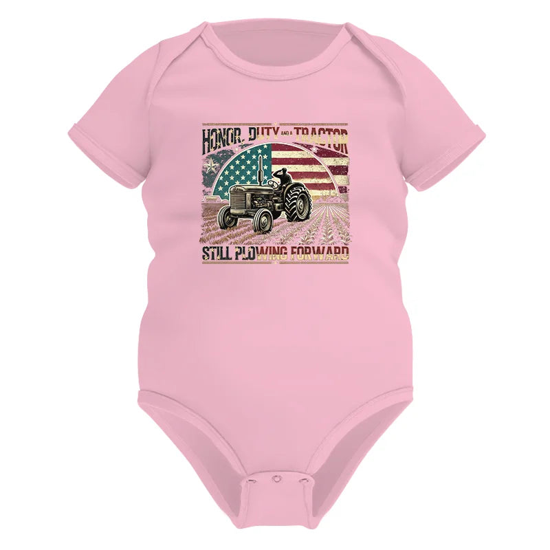 Veteran Farmer Honor Duty And A Tractor 1 - Infant Fine Jersey Bodysuit