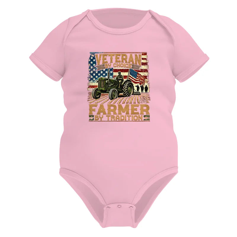 Veteran Farmer Veteran By Choice_Farmer By Tradition - Infant Fine Jersey Bodysuit