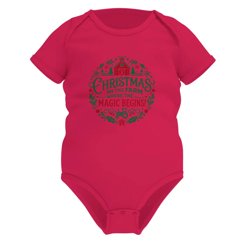 Christmas on the Farm Where the Magic Begins! 2 - Infant Fine Jersey Bodysuit