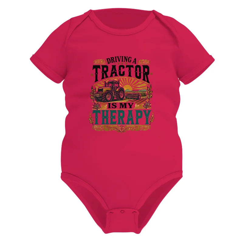 Image of Driving A Tractor Is My Therapy - Infant Fine Jersey Bodysuit