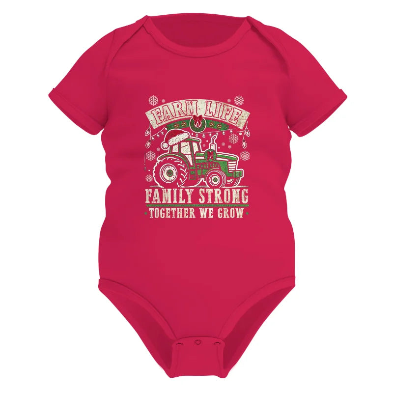 Farm Life Family Strong Together We Grow - Infant Fine Jersey Bodysuit