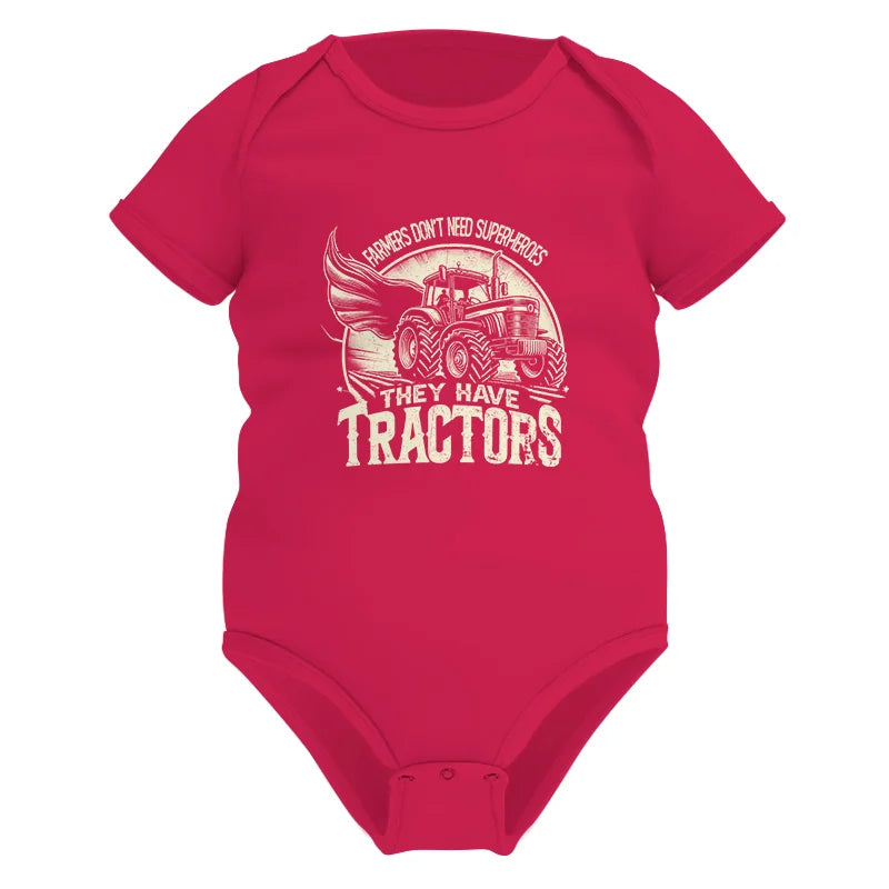 Farmers Don’t Need Superheroes They Have Tractors - Infant Fine Jersey Bodysuit