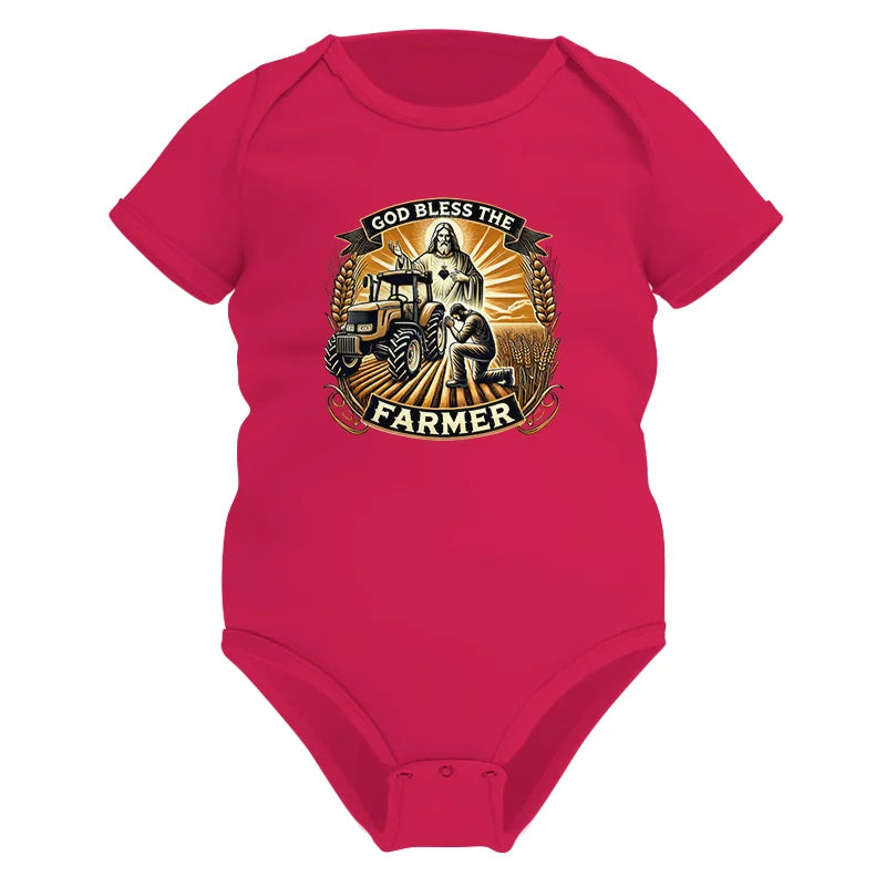 Image of God Bless The Farmer 2 - Infant Fine Jersey Bodysuit