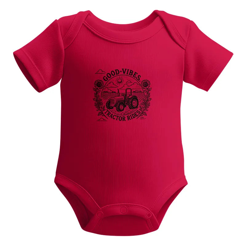 Good Vibes Tractor Rides - Infant Fine Jersey Bodysuit