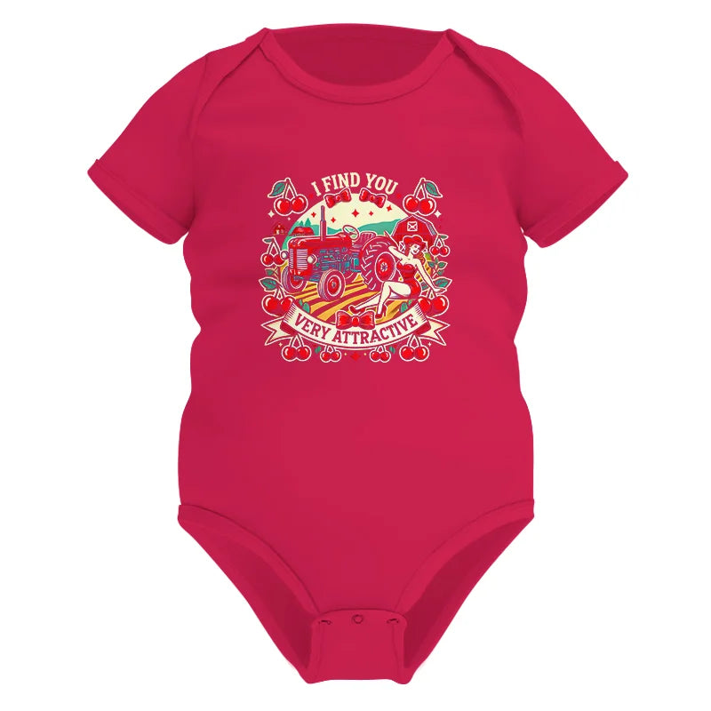 I Find You Very Attractive Red Cherry - Infant Fine Jersey Bodysuit