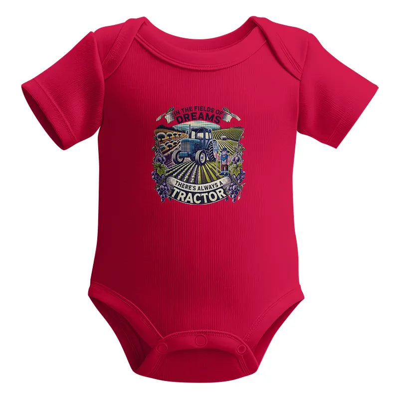 In The Fields Of Dreams There's Always A Tractor 1 - Infant Fine Jersey Bodysuit