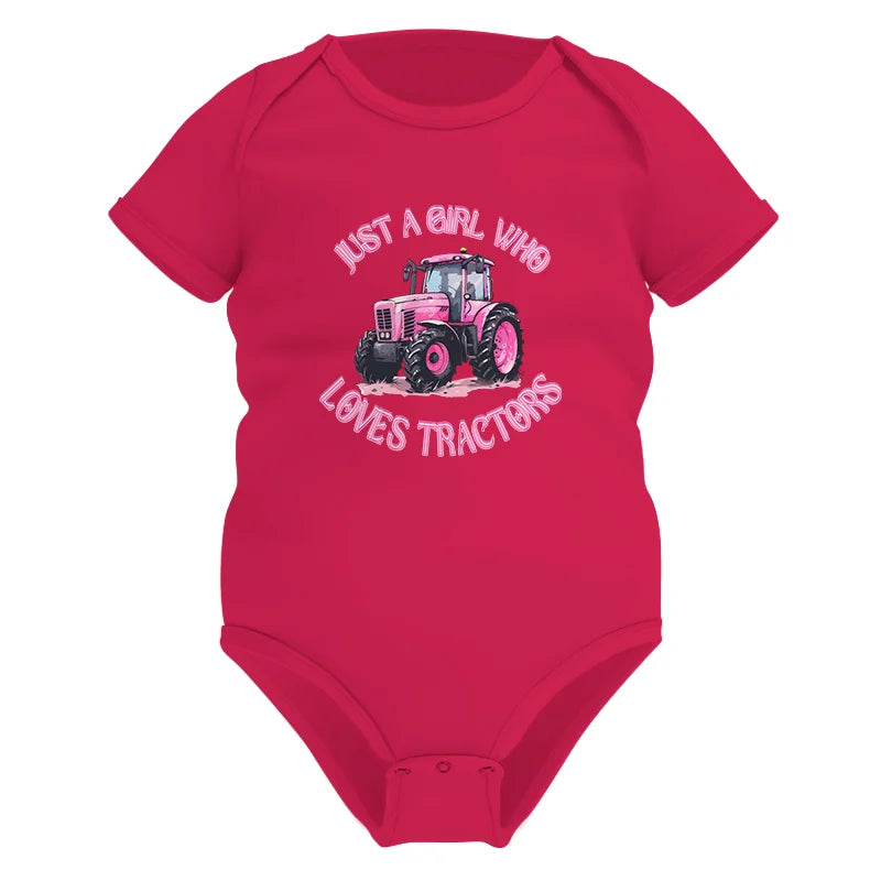 Image of Just A Girl Who Loves Tractors 1 - Infant Fine Jersey Bodysuit