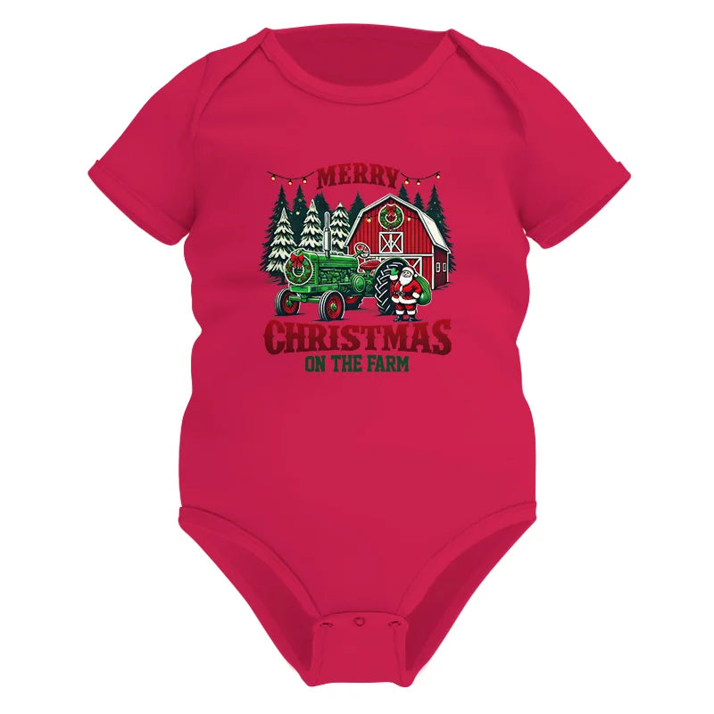 Merry Christmas On The Farm 3 - Infant Fine Jersey Bodysuit