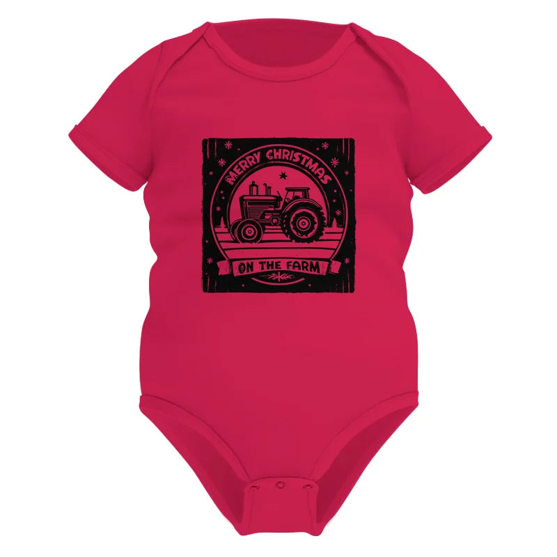 Image of Merry Chritmas On The Farm 5 - Infant Fine Jersey Bodysuit