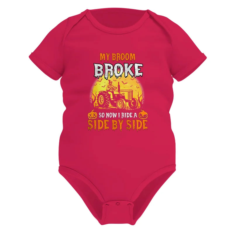 My Broom Broke_I Have A Tractor Halloween - Infant Fine Jersey Bodysuit