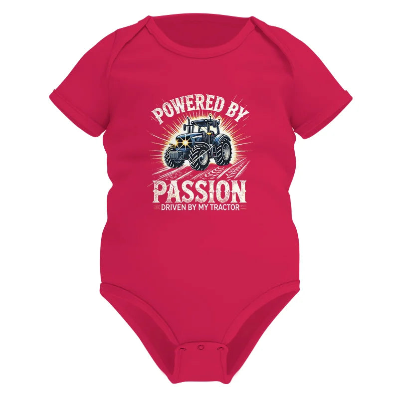 Powered By Passion Driven By My Tractor - Infant Fine Jersey Bodysuit