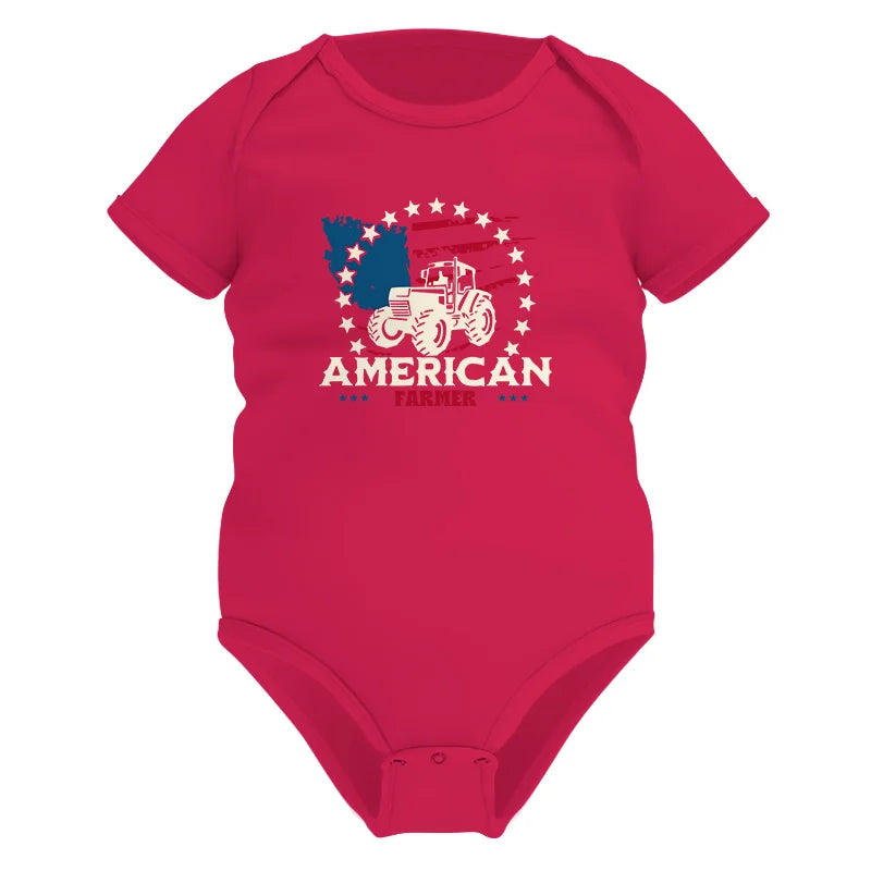 Proud To Be An American Farmer Citizen Veteran - Infant Fine Jersey Bodysuit