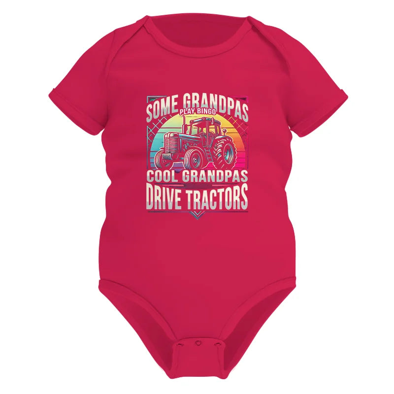 Image of Some Grandpas Play Bingo_Cool Grandpas Drive Tractors - Infant Fine Jersey Bodysuit