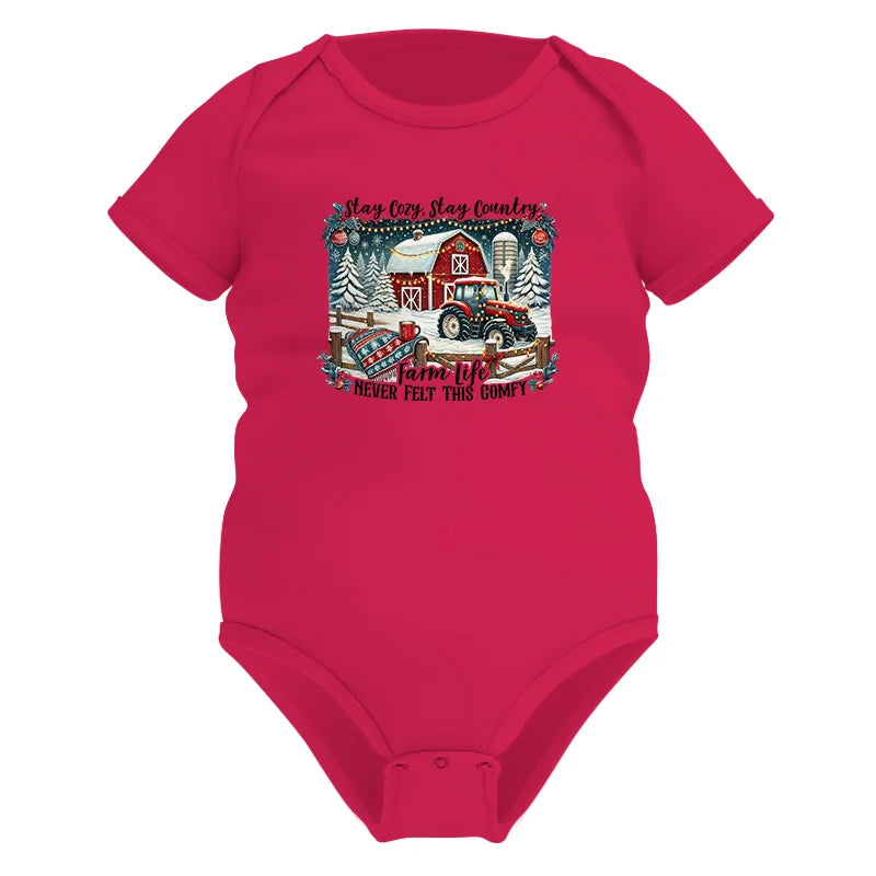 Stay Cozy_Stay Country_Farm Life Never Felt This Comfy 3 - Infant Fine Jersey Bodysuit