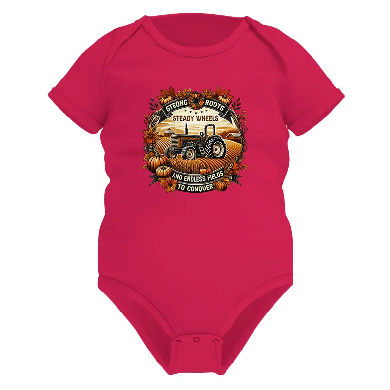 Thanksgiving Farmer Endless Fields To Conquer 1 - Infant Fine Jersey Bodysuit