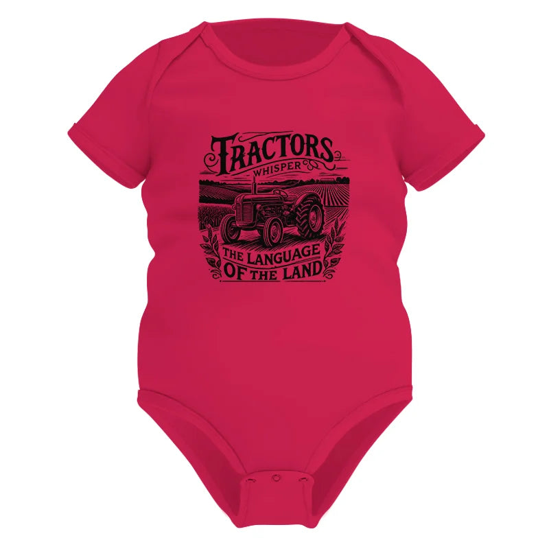 Tractors Whisper The Language Of The Land 1 - Infant Fine Jersey Bodysuit