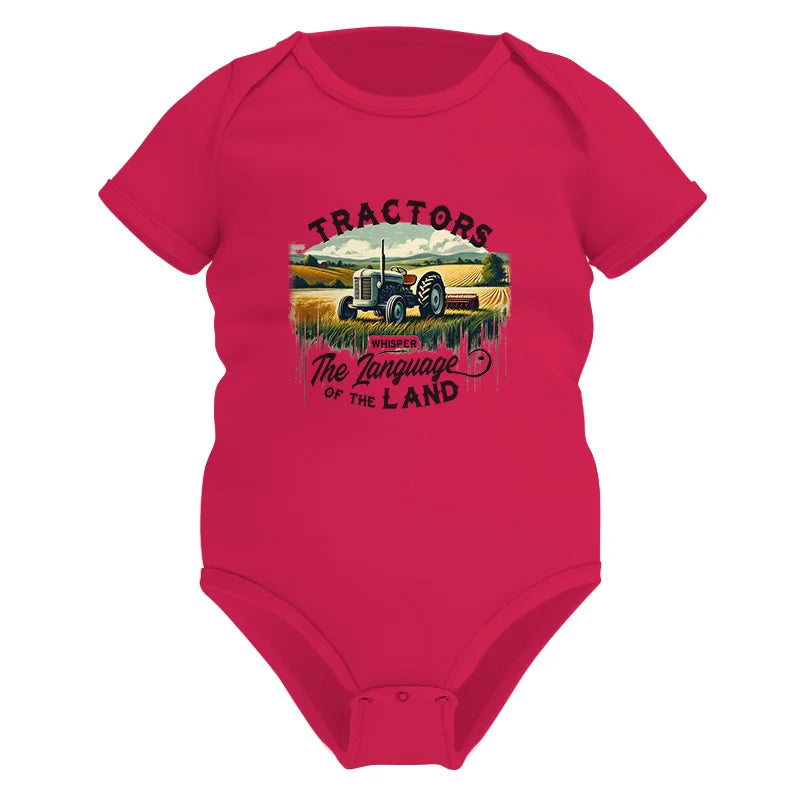 Tractors Whisper The Language Of The Land 2 - Infant Fine Jersey Bodysuit