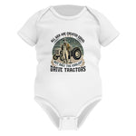 All Men Equal But The Coolest Drive Tractors - Infant Fine Jersey Bodysuit