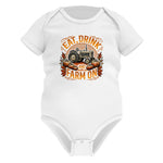 Eat Drink and Farm On 2 - Infant Fine Jersey Bodysuit