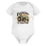 Get A Farmgirl To Marry You_A Tractor - Infant Fine Jersey Bodysuit