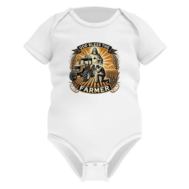 Image of God Bless The Farmer 2 - Infant Fine Jersey Bodysuit