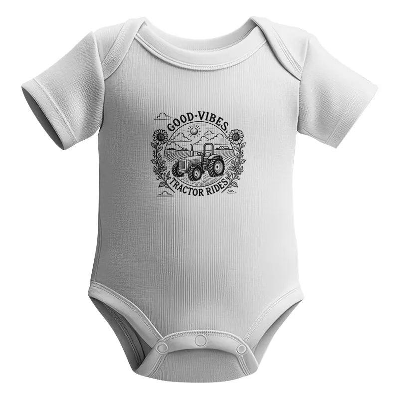 Good Vibes Tractor Rides - Infant Fine Jersey Bodysuit