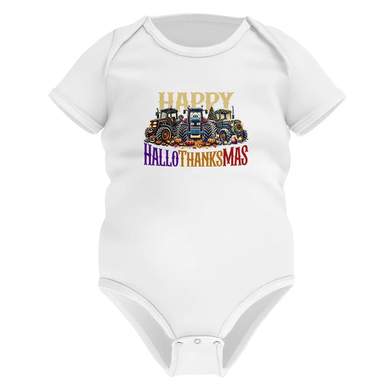 Happy HalloThanksMas - Infant Fine Jersey Bodysuit